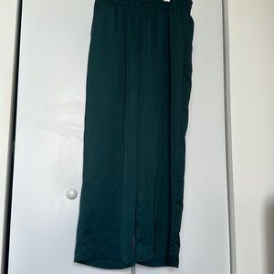 Satin wide legged dress pants